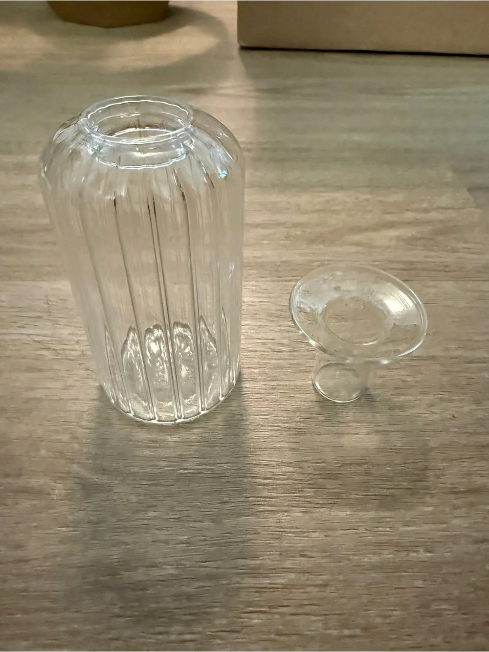 Sur la Table Glass Vase with Removable Rim Candle Holder